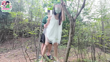 สาวไทยโดนเลียหีในป่าจนน้ำไหล ก่อนโดนเย็ดเสียงครวญครางสุดเร่าร้อน