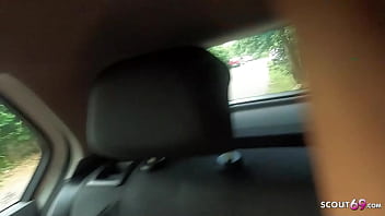 Mature Turkish woman gets double-teamed by German guys in car on the way home