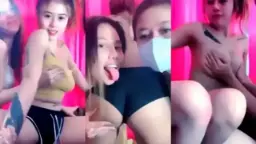 Tiga Cewek Barbar Saling Jilat Memek di Ranjang Lesbi