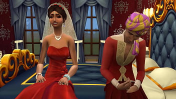 Mertua yang panas menggoda mantan menantunya, sementara pengantin India merasakan malam pertama yang membara.