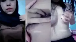 Menggoda Dada Berhijab, Lanjutkan dengan Masturbasi yang Menggairahkan