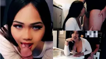 Suji yang Manis Digoyang Teman Suaminya di Ranjang Sendiri