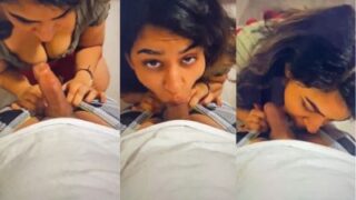 Gadis Pune menggoyang ranjang dengan aksi blowjob panas dalam bahasa Marathi