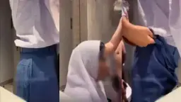 Gadis SMA Tersohor Digoyang Hingga Meringkuk Oleh Om Tua