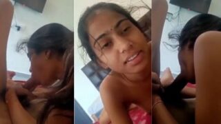 Pacar Mesum Paksa Kekasihnya Ngentot Mulut di Video Porno Tamil