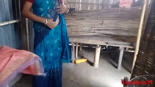 Saree Biru Langit Sonali Digoyang Abang Ipar dengan Audio Bengali yang Jelas (Video Resmi oleh Localsex31)