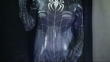 NGENTOT GILA CEWEK INDO COSPLAY SPIDERMAN, MEMEKNYA BASAH DAN BECEK SAMPE TROMPOS