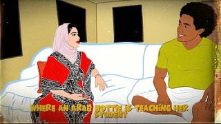 GURU ARAB BERBOKONG BESAR DAN SEKSI AJARKAN TRIK BARU KE MURIDNYA
