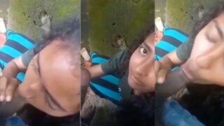 Cewek kuliah ngewe di luar sambil ngehisap kontol, video MMS bikin malu