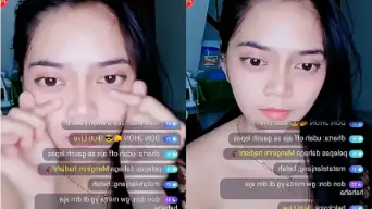 Live cewek toge goyang sambil lepas bra, crot lihatin