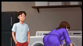 Malam Musim Panah Rahasia [v21.0.0] | Ibu Tiri Ngintipin Diam-diam (18+) | Novel Visual Panas