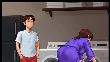 Malam Musim Panah Rahasia [v21.0.0] | Ibu Tiri Ngintipin Diam-diam (18+) | Novel Visual Panas