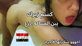 فضيحة بنت المنصورة القحبة، طيزها وكسها زي العسل، بتصرخ عايزة زب يريحني، أسخن نيك عربي