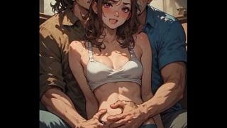 Bokep step daddy sama temennya ngewein anak tiri pake suara AI cowok.