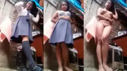 Gadis SMA Telanjang Disuruh Mantu Sange