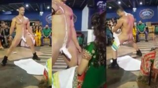Pesta malam pengantin, pengantin India bergoyang panas dengan NRI, penuh sensasi erotis.